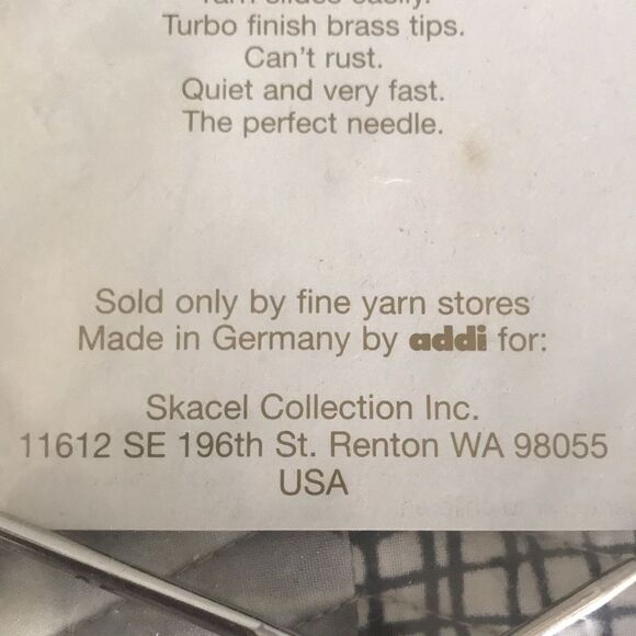 Skacel Addi Turbo Circular Knitting Needles US 4 12” - Picture 4 of 5